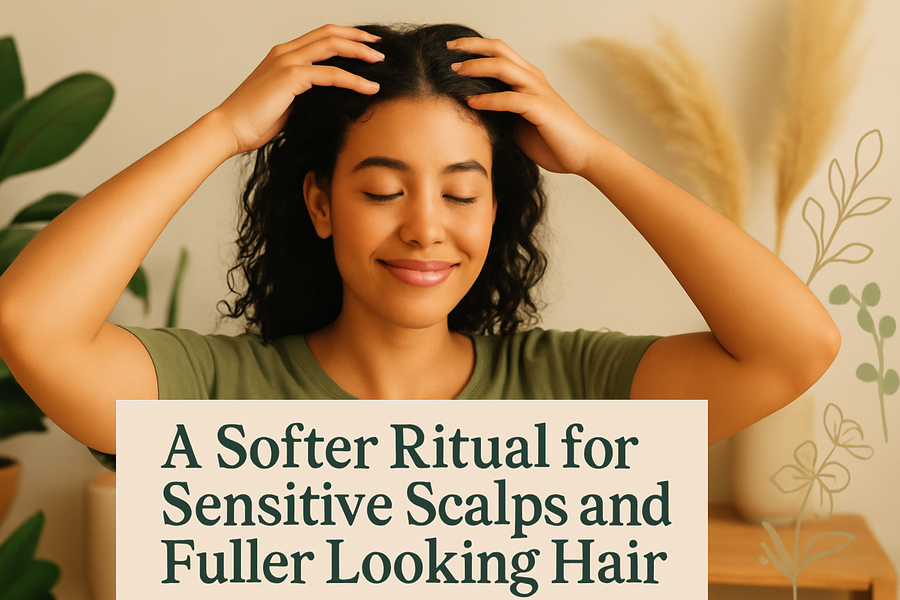 A Softer Ritual for Sensitive Scalps and Fuller Looking Hair