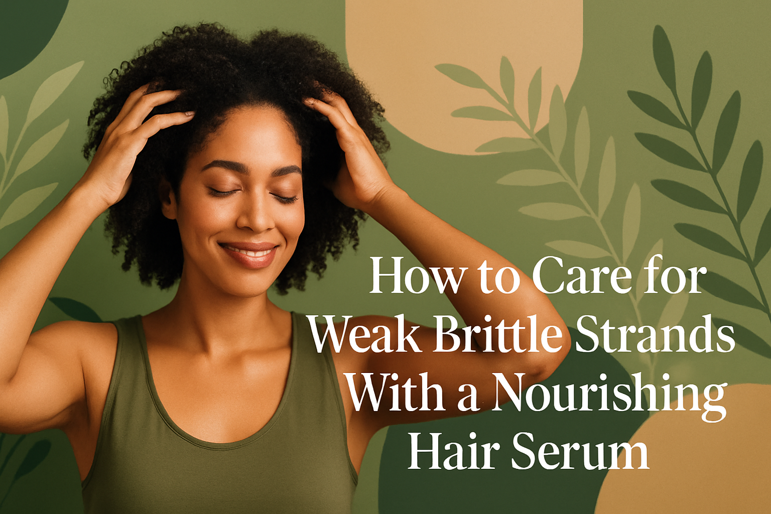 How to Care for Weak Brittle Strands With a Nourishing Hair Serum